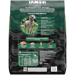 IAMS Advanced Health Skin & Coat Chicken and Salmon Recipe Adult Dry Dog Food, 36 lb. Bag Brown IAMS Advanced Health Skin Coat Chicken and Salmon Recipe Adult Dry Dog Food 36 lb Bag Brown