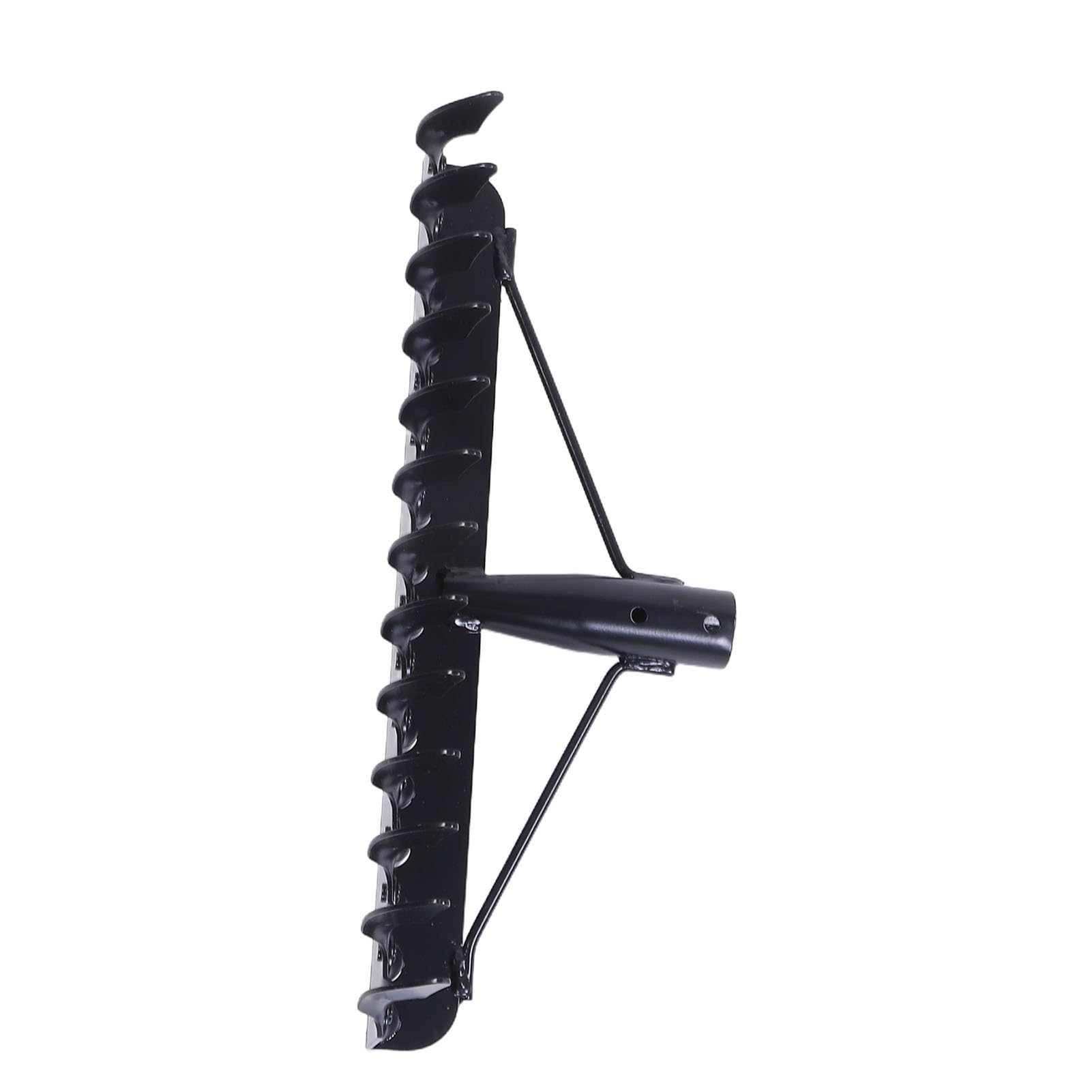 SIXRUN Rastrillo de Jardín Herramienta de Jardín de Longitud Ajustable de Metal de Doble Cara para Paisajismo y Cuidado del Césped Cabeza de 36,5 Cm