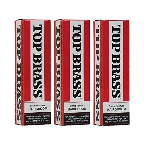 Top Brass Creme Formula Hairgroom Creme (Pack of 3)
