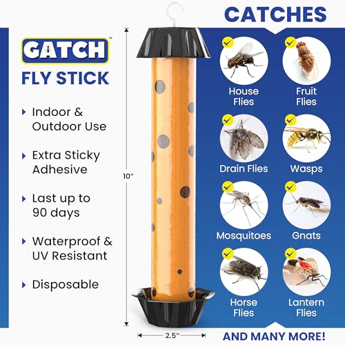 Gatch G591 Fruit Fly Trap (3 Pack), Fly Stick For Mosquitoes thumb #1