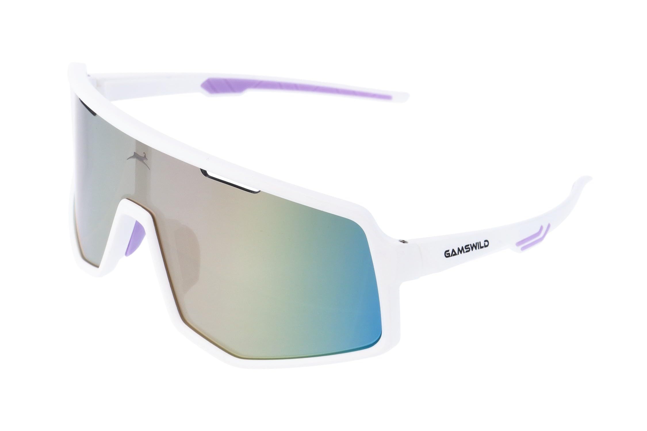 Gamswild WS4042 Occhiali da ciclismo – Occhiali da sole polarizzati – Occhiali da sole veloci – Lenti in policarbonato infrangibile – 100% protezione dai raggi UV – grazie ai raggi UV400 – 27 g