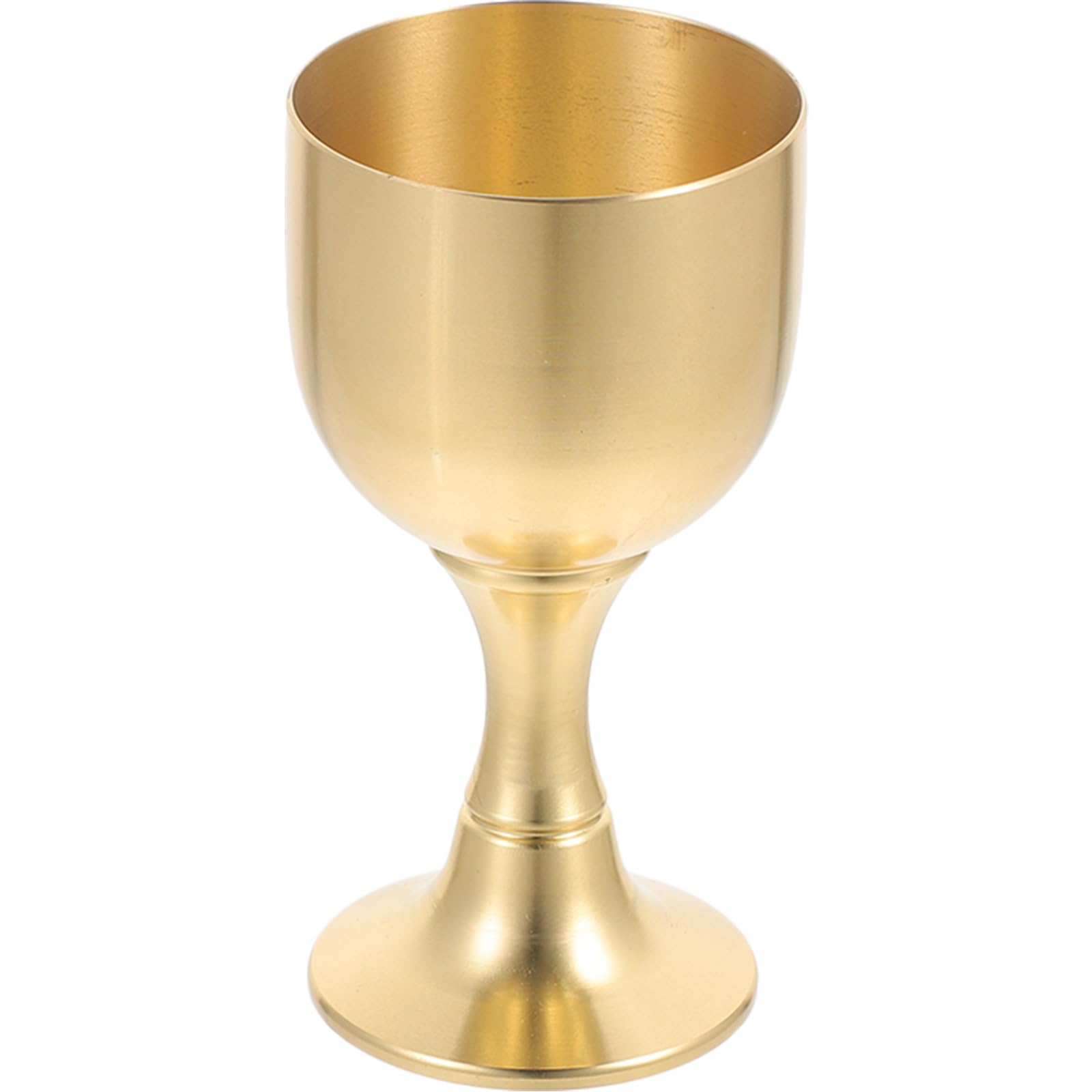 TUESMEILL Communion Gold Cup,Mini Chalice Brass Goblet Wine Glasses Ritual Holy Cup for Church Ritual Cocktail Water Shot Cups