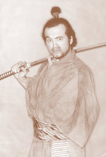 John Belushi as Samurai Saturday Night Live SNL skit 11' X 14' Sepia Poster