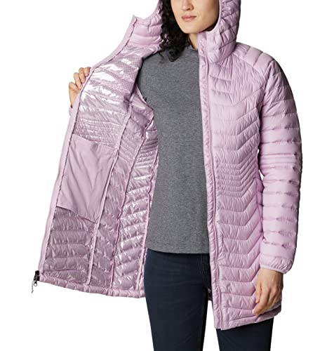 Image of Columbia Women Solid Powder Lite Mid Jacket Hoodie