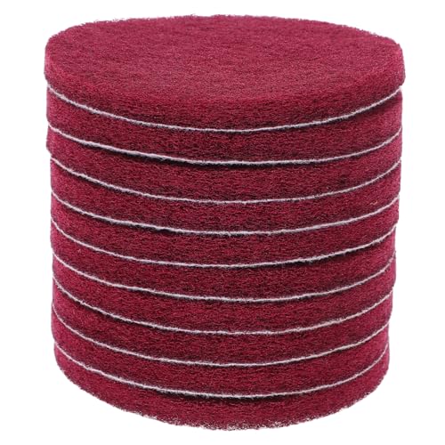 HEALLILY 10Pcs Sanding Discs Polishing Pads with Loops Hooks for Easy Replacement for Daily Use Woodworking Fine Grinding Removal