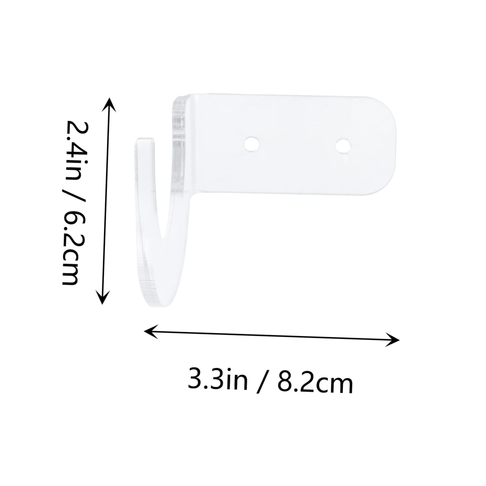 NULYLU Softball Bat Holder Wall-mounted Bat Rack Acrylic Baseball Display Stand Space-saver