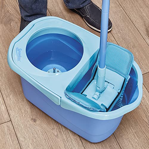 Spontex Express System+ XL, Bodenwischer-Set mit Eimer und Rotationssystem, schnelle und mühelose Reinigung, inkl. Mikrofaserbezug, 1 Set – Bild 4