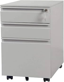 Amazon | デスクワゴン キャスター付き オフィスワゴン 3段