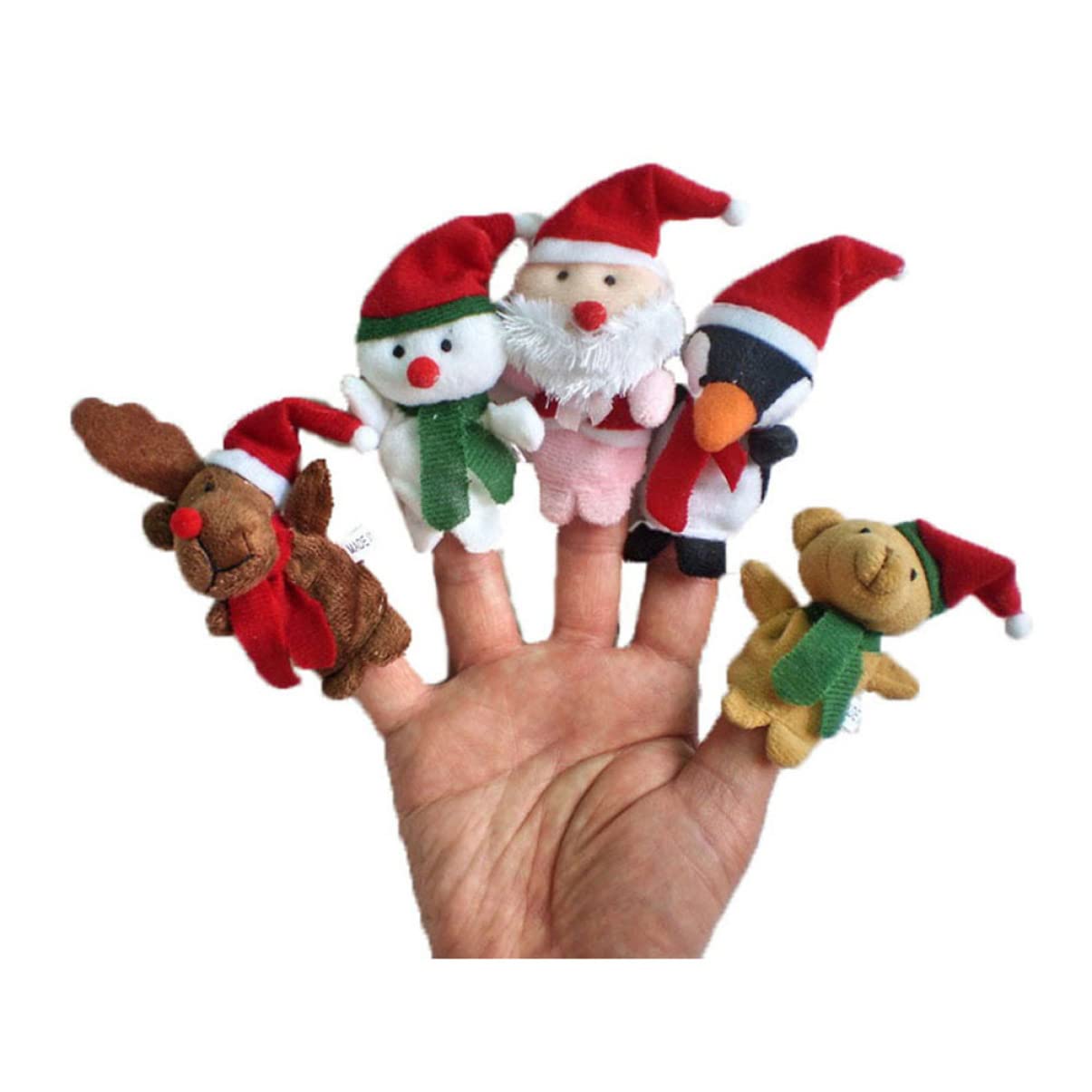 Toyvian Pz Giocattoli Di Babbo Natale Bambola Da Dito Di Natale Bambola Da Dito Per Bambini Giocattolo Di Marionette Da Dito Di Natale Marionette Da Dito Per Bambini Riempitivo Animale