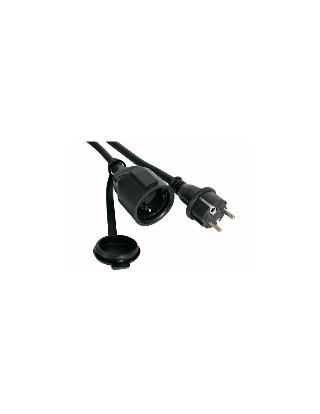 PEREL - EC10R25-G gumowy kabel przedłużający, 3G2,5, długość 10 m, czarny 142049