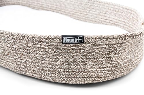 Image of Hygge + Cotton & Felt Basket, Ultra Durable and Sustinable Material, Easy to Clean and Store, Great for Baby Changing Station, Dog & Cat Bed Too! (Taupe)