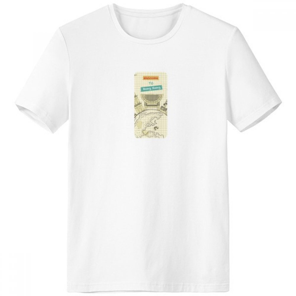T-shirt Crew-Neck Chine traditionnelle blanc XXXL en coton confortable pour homme