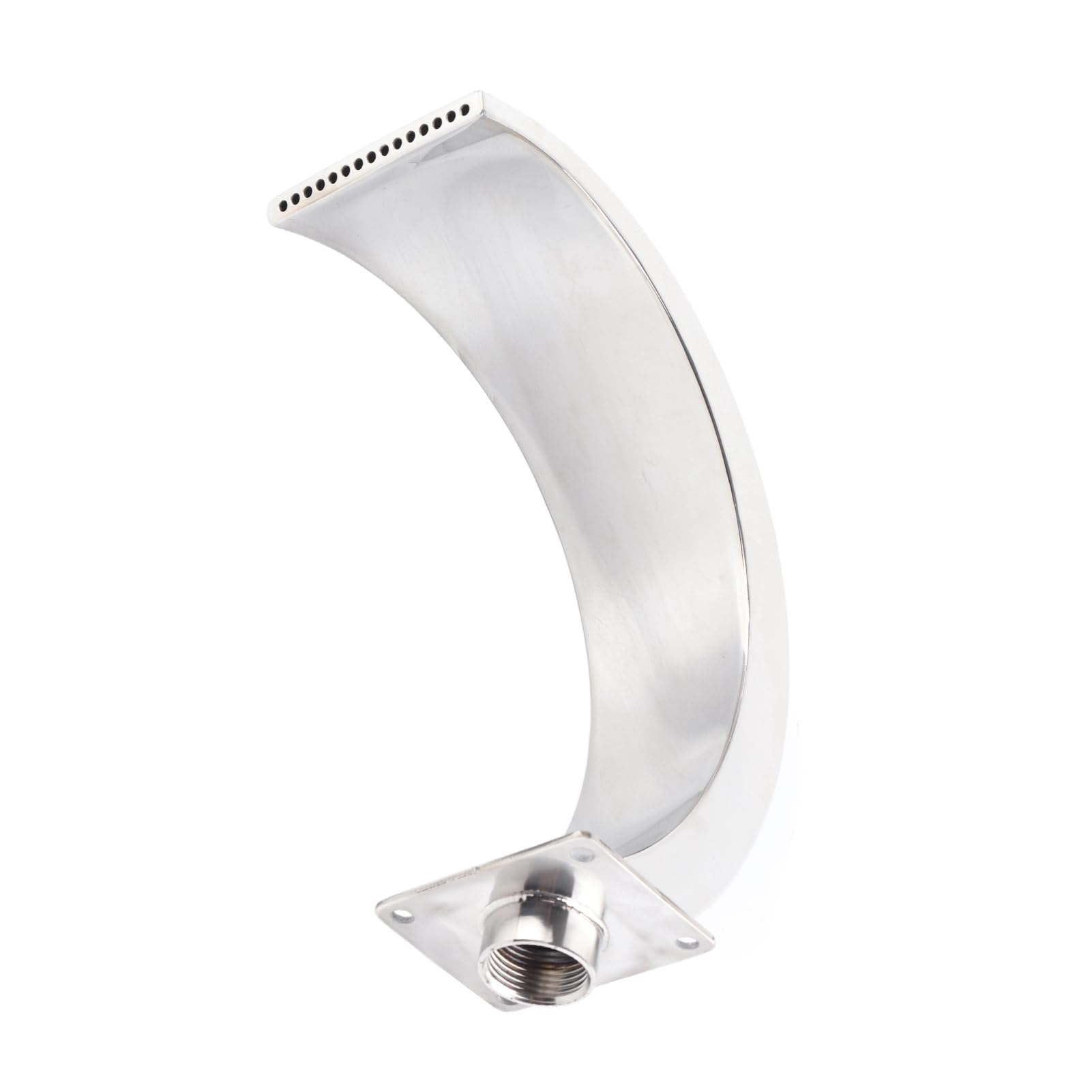 Fontaine de Piscine Cascade – Fontaine de Déversement de Piscine Extérieure en Acier Inoxydable pour Jardin, Extérieur, Piscine, Filetage Femelle G1, 26,7 X 9,9 X 7,6 Cm