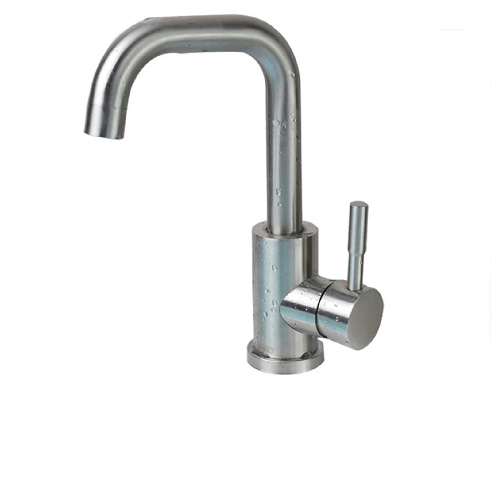Hgbflty Brushed Nickel C Basin Faucets Bathroom Basin Faucet Matte Black Series For Sink Vessel Stainless Steel Hot And Cold Water Mixer Tap Crane(Brushed Nickel C)