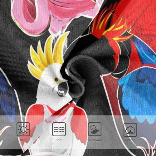 Colorful Exotic Birds Parrots Panties for Girl Toddler Underwear Floral Cotton Animals Briefs Underpants 2t3