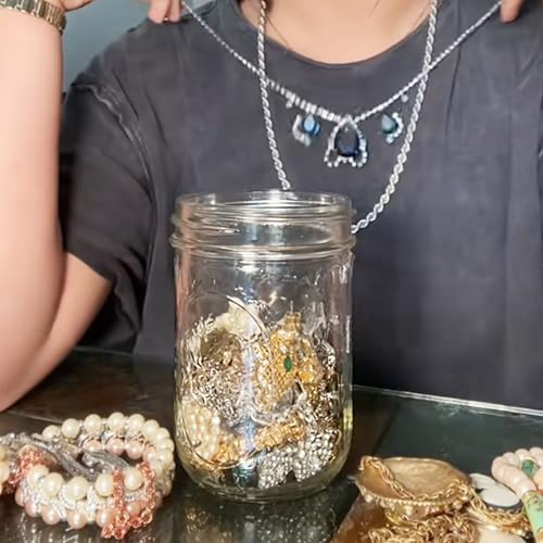 Mystery Jewelry Gift Box Set for Women, 40-45 Pieces, Necklace Earrings Rings Bracelet Keychain Hair Clips2