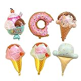 Kawaii Ice Cream Doughnut Balloons Ice Cream Balloons for Birthday Party Baby Shower Ice Cream Theme...