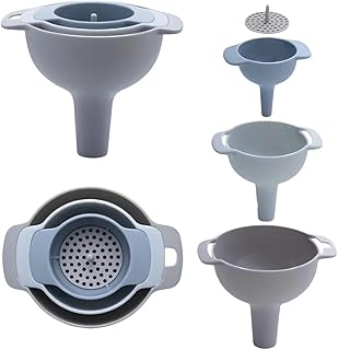 Orret Home 4 Parça Huni Süzgeçli Sıvı Aktarma Aparatı – Sıvı, Yağ, Baharat ve Bakliya