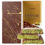 Authentic Dubai-Style Chocolate Bar | 7 oz of Luxurious Middle Eastern Indulgence | Premium Milk Chocolate, Golden Kadayif Crisps, Velvety Tahini & Hand-Harvested Pistachios – Imported from Turkey