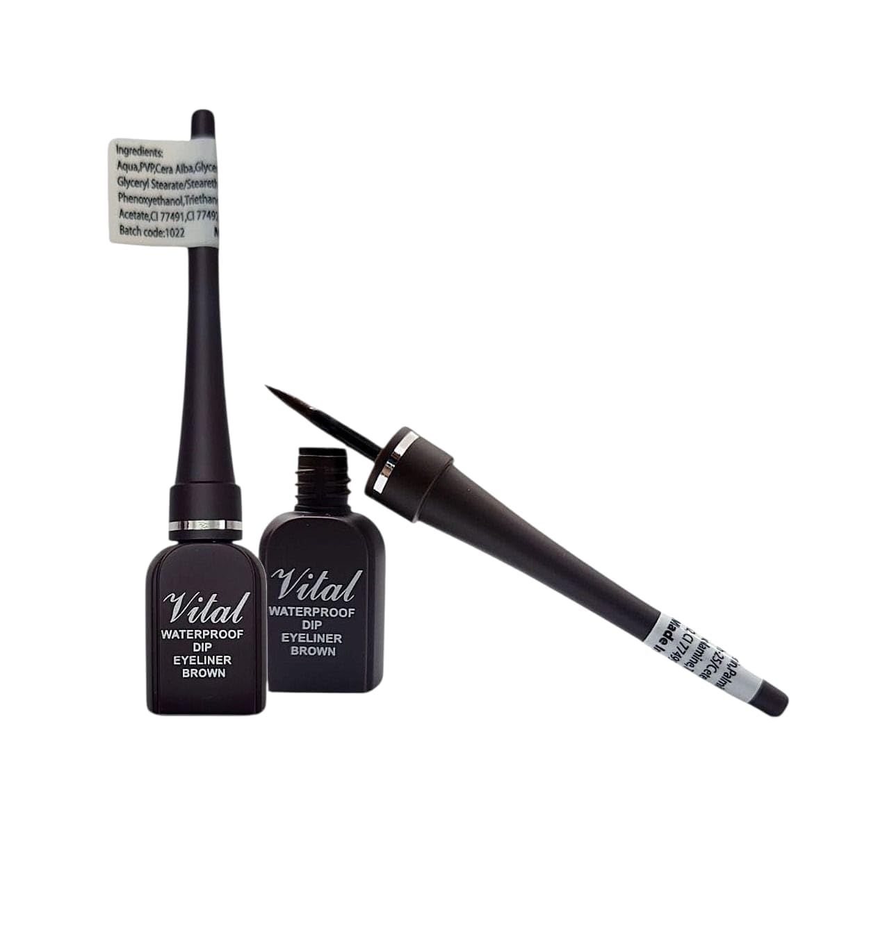 Precision Waterproof Dip Eyeliner - Smudge-Proof, Long-Lasting Definition (Brown, 6ml) - Image 3