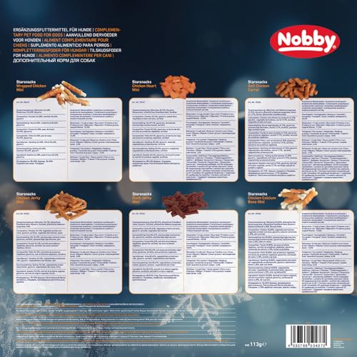 Nobby StarSnack Adventskalender Hund, 1 Packung (1 x 265 Gramm)