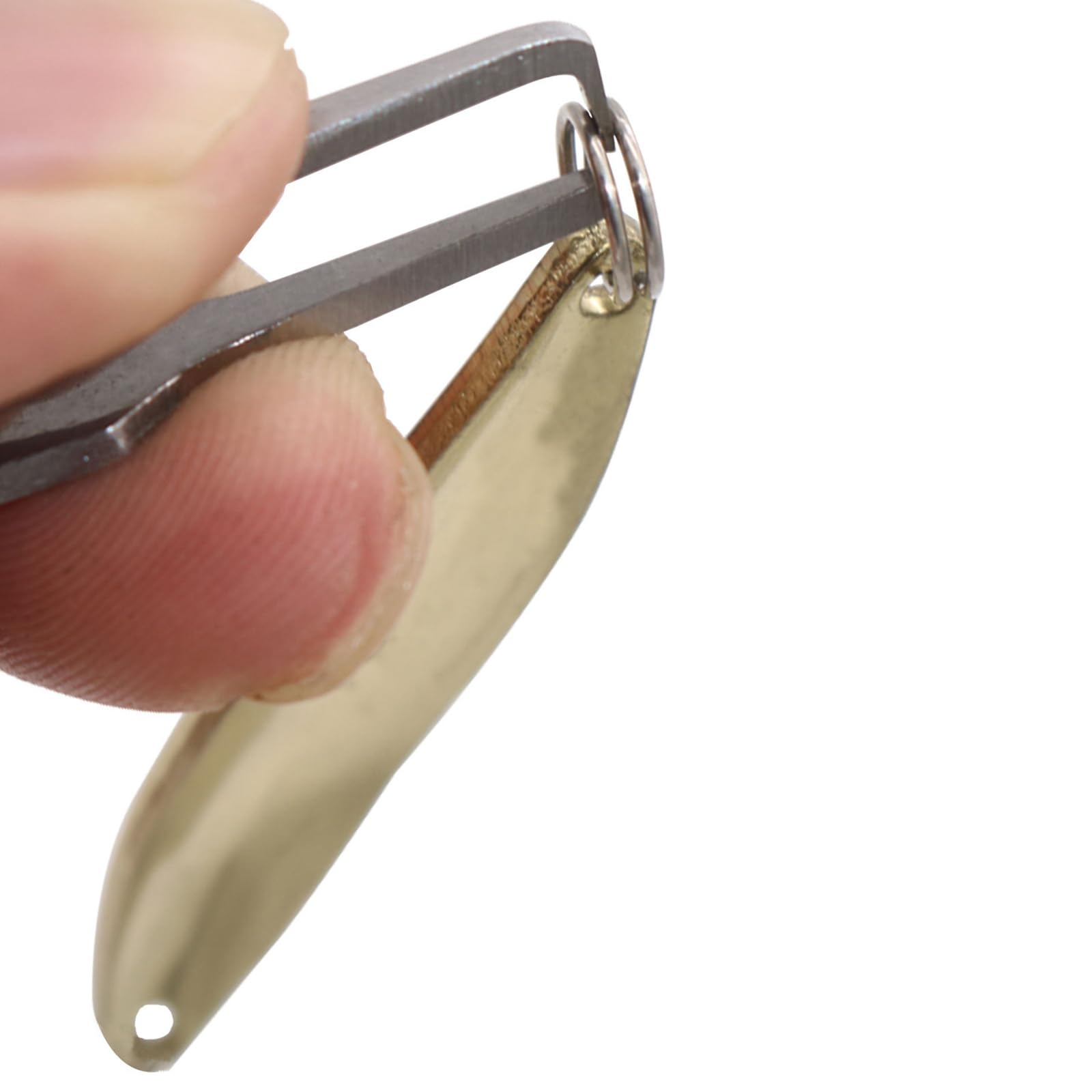 UncleS 2 pinzette Quick Split Ring Opener per la pesca degli attrezzi da pesca, doppio anello aperto, prontezza ornamentale, in acciaio inox