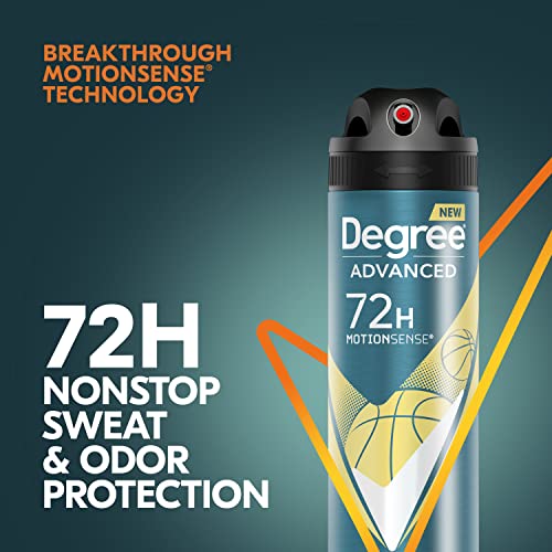 Degree Men Advanced Antiperspirant Deodorant Dry Spray Sport Defense 72-Hour Sweat And Odor Protection Deodorant For Men With Motionsense® Technology 3.8 Oz #TOP3