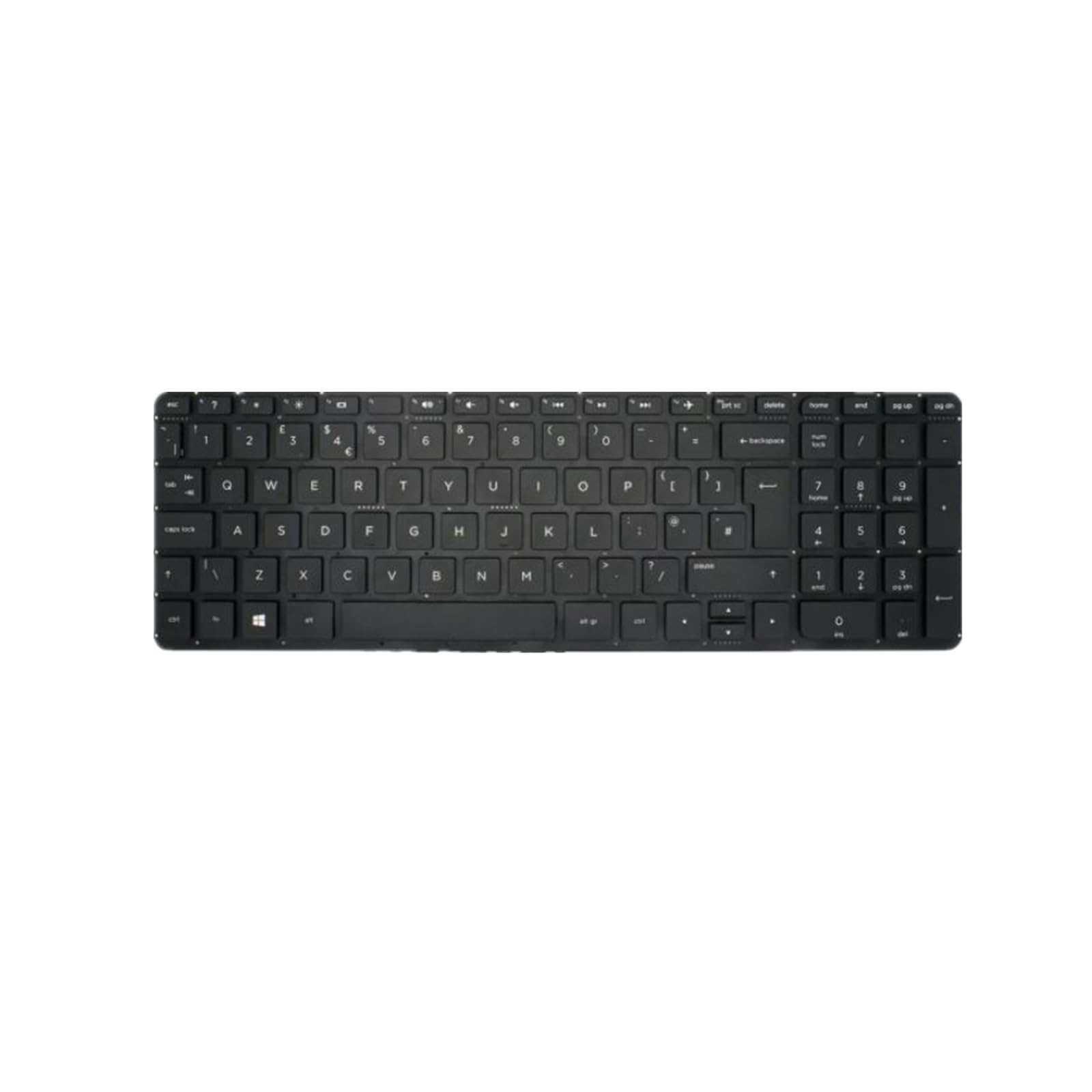 Teclado HP Envy 15-w000 x360 w100 repuesto de teclado negro para ordenador portátil UK 2