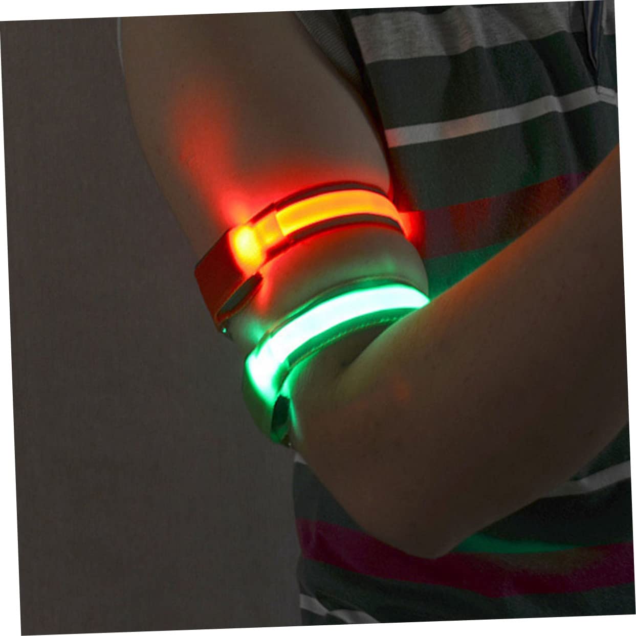 TOYANDONA 2 Ensembles Bracelet LED Réfléchissant Brassard pour Course De Jogging Cyclisme Sports Extérieurs Couleur Aléatoire Couleur Aléatoire 6 Pièces * 2