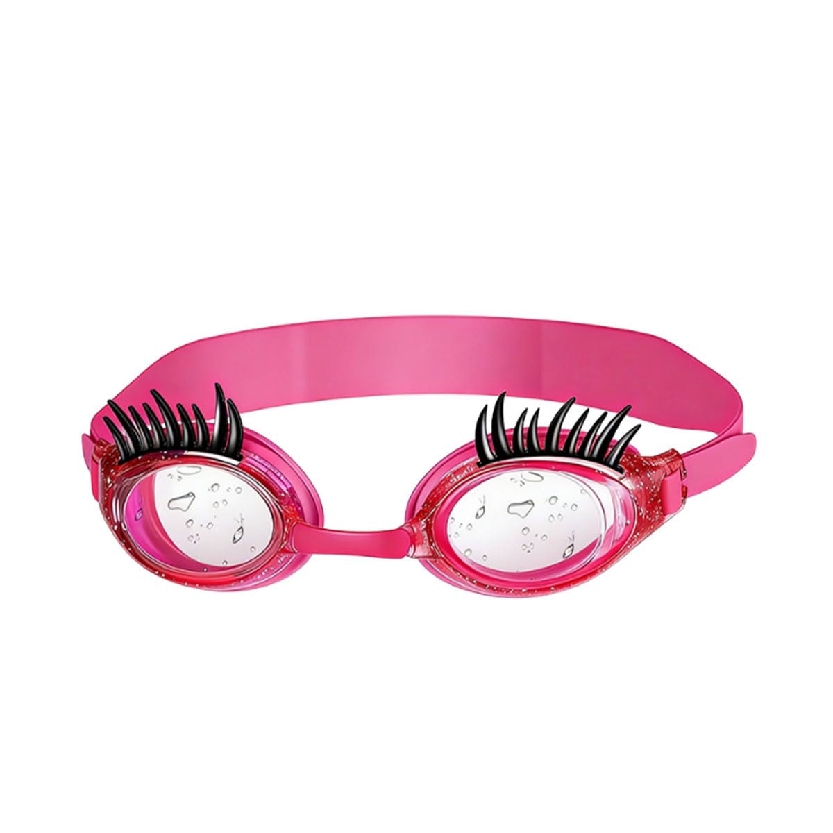 Anti Fog Swimming Goggles UV Protection Clear PC Lens Leakproof Swim Glasses with Adjustable Strap Soft Frame Close Fitting Eyewear for Pool Beach Water Activities (rose red)