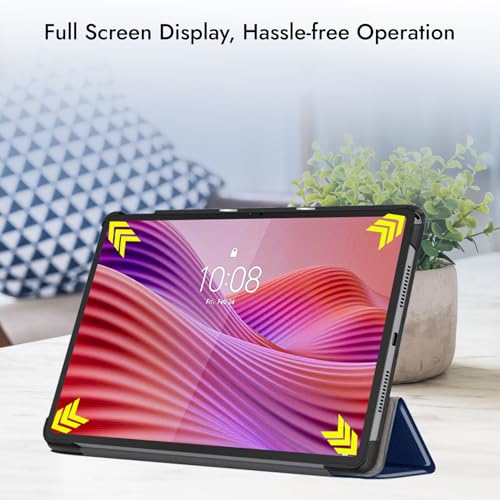 Image of Robustrion Cover for Lenovo Tab 10.1 inch 2025 Cover Case, Trifold Flip Cover Case for Lenovo Tab 10.1 inch Tablet Cover TB-311FU /311XU - Navy