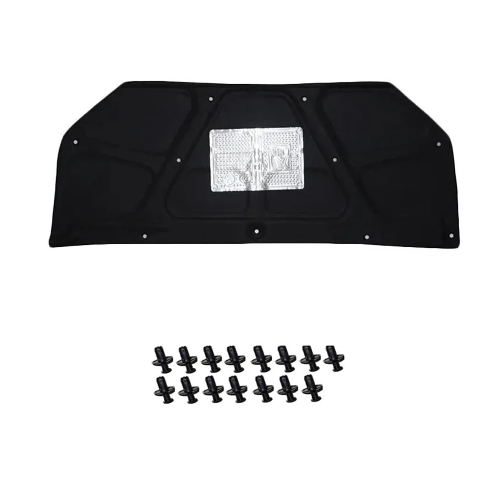 Car Hood Engine Insulation Pad for Hyundai for Tucson JM 2005~2009 Car Hood Lining Engine Thermal Insulation Soundproof Cotton(05-09 Aluminum foil)