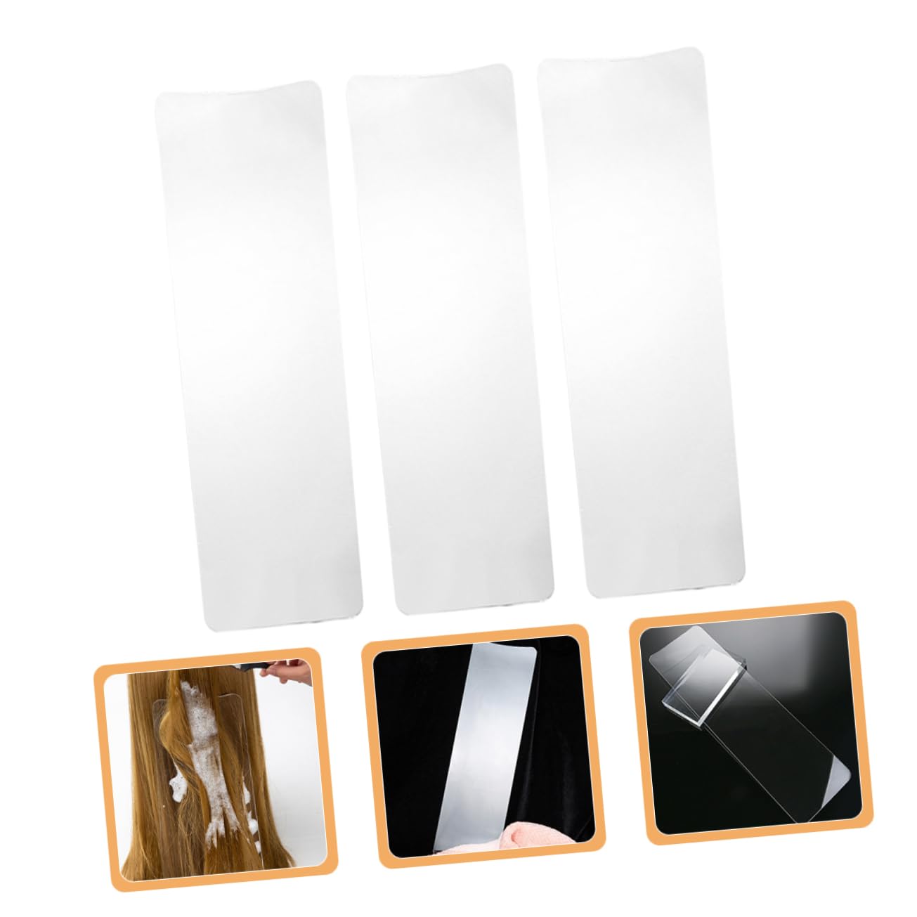 3pcs Clear Hair Highlighting Board Essential Hair Dye Tool for Salon Home Use Lightweight and Easy to Clean Coloring Paddle for Professional Results