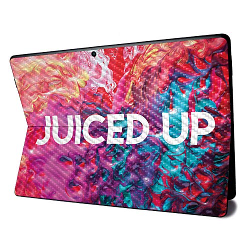 Image of MightySkins Carbon Fiber Skin for Microsoft Surface Pro X - Juice Up | Textured Carbon Fiber Finish | Easy to Apply, Remove, and Change Styles | Made in The USA