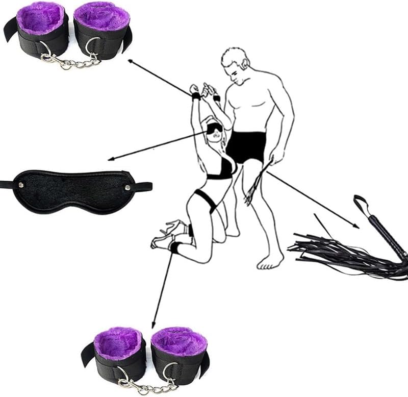 Fashion 12 Piece Nylon Pilates Training Set, Fun Wrist and Hip Exercise Equipment Cosplay Accessories [Purple], Couple Gift