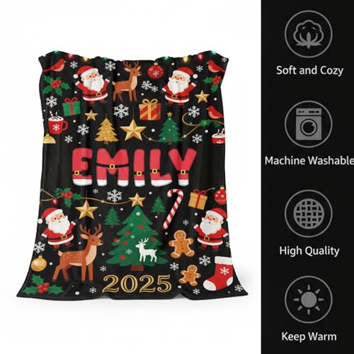 Image of Personalized Baby Blanket, Custom Baby Blanket for Boys & Girls, Baby Blanket with Name, Baby Shower, Easter, Christmas, Birthday Newborn & Toddler Gifts, Baby Gifts