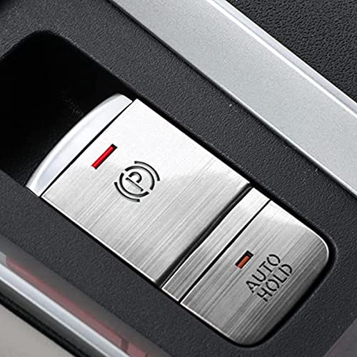Fucaten 専用 ハンドブレーキボタンカバートリム BRAKE HOLD アルミカバー 適合日産 新型デイズ B4系(2019年3月~) 新型エクストレイル T33型(2022年7月~) 新型ルークス B40系(2020年3月~) 三菱 eKクロススペ