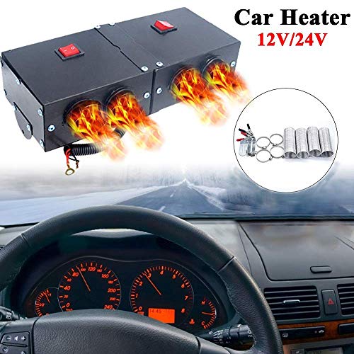 Riloer Chauffage Dégivrage Voiture Portable 12V 150W – Violet – Dégivre & Désembue Pare-Brise Rapidement + Ion Négatif