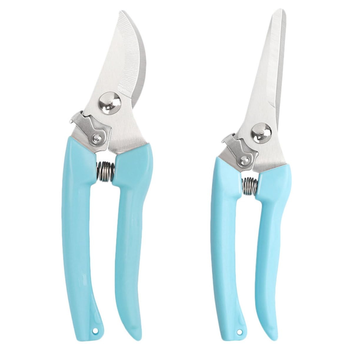 2pcs Gardening Pruning Scissors, Blue ABS Stainless Steel