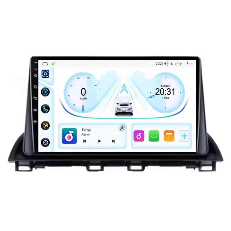 Radio pantalla de 9" para Mazda Axela 2013-2016 HM607 8 Core con Android Auto y 4G