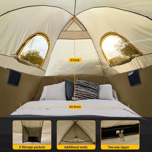Pickup Truck Tent for 5-5.2 FT Bed