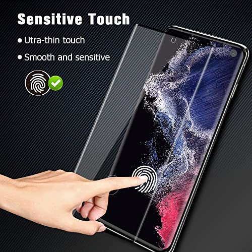 Image of STP FEEL Advanced Black Border Tempered Glass Protector for Samsung Galaxy S10 Pack of 1 Full Edge to Edge Screen Protector Guard Protector with Easy Installation Kit