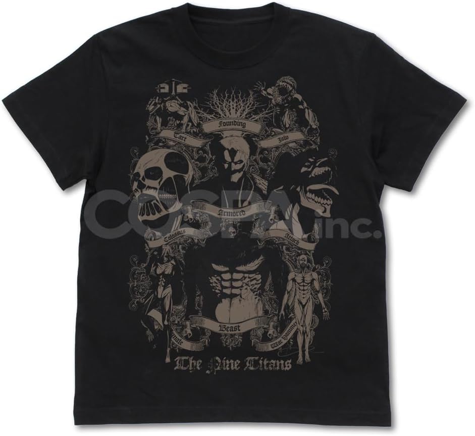 Amazon.co.jp: 【公式】コスパ 進撃の巨人 九つの巨人 Tシャツ Ver2.0
