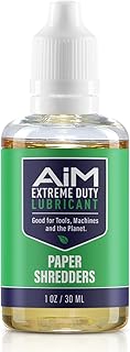 PlanetSafe AIM Paper Shredder Oil - Extreme Duty Lubricant - Home and Office - Safe, Non-Toxic, and Odorless Shredder Lubricant - Best Blade Performance - Cleans, Lubricates, Protects