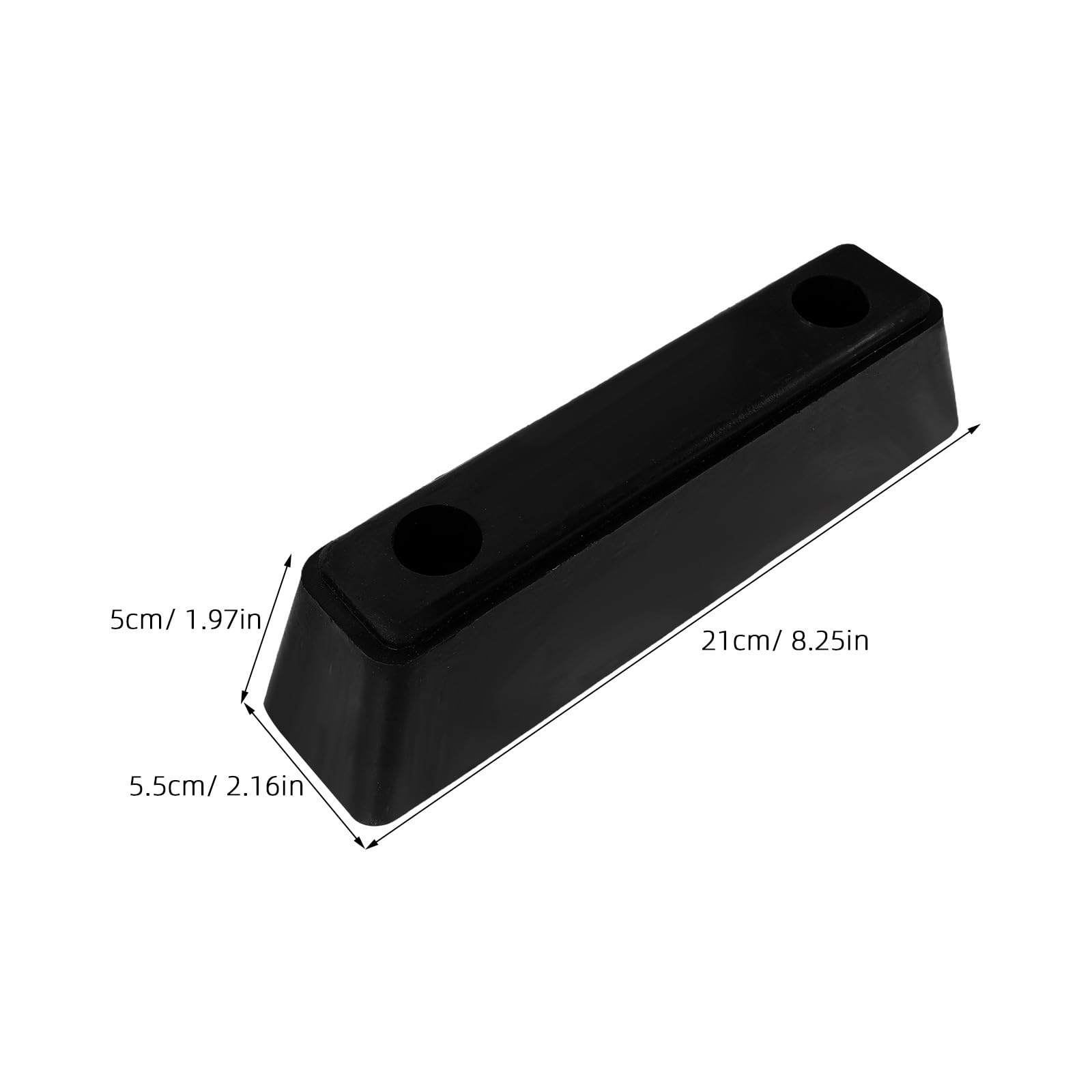 Ciieeo Pare-Chocs Rectangulaire en Caoutchouc Bloc Anti-Collision, Coussinets de Protection pour Remorques et Camions, Protection Lors du Transport Commercial