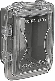 1 Gang Shallow While-In-Use Weatherproof Extra Duty Clear Receptacle Cover