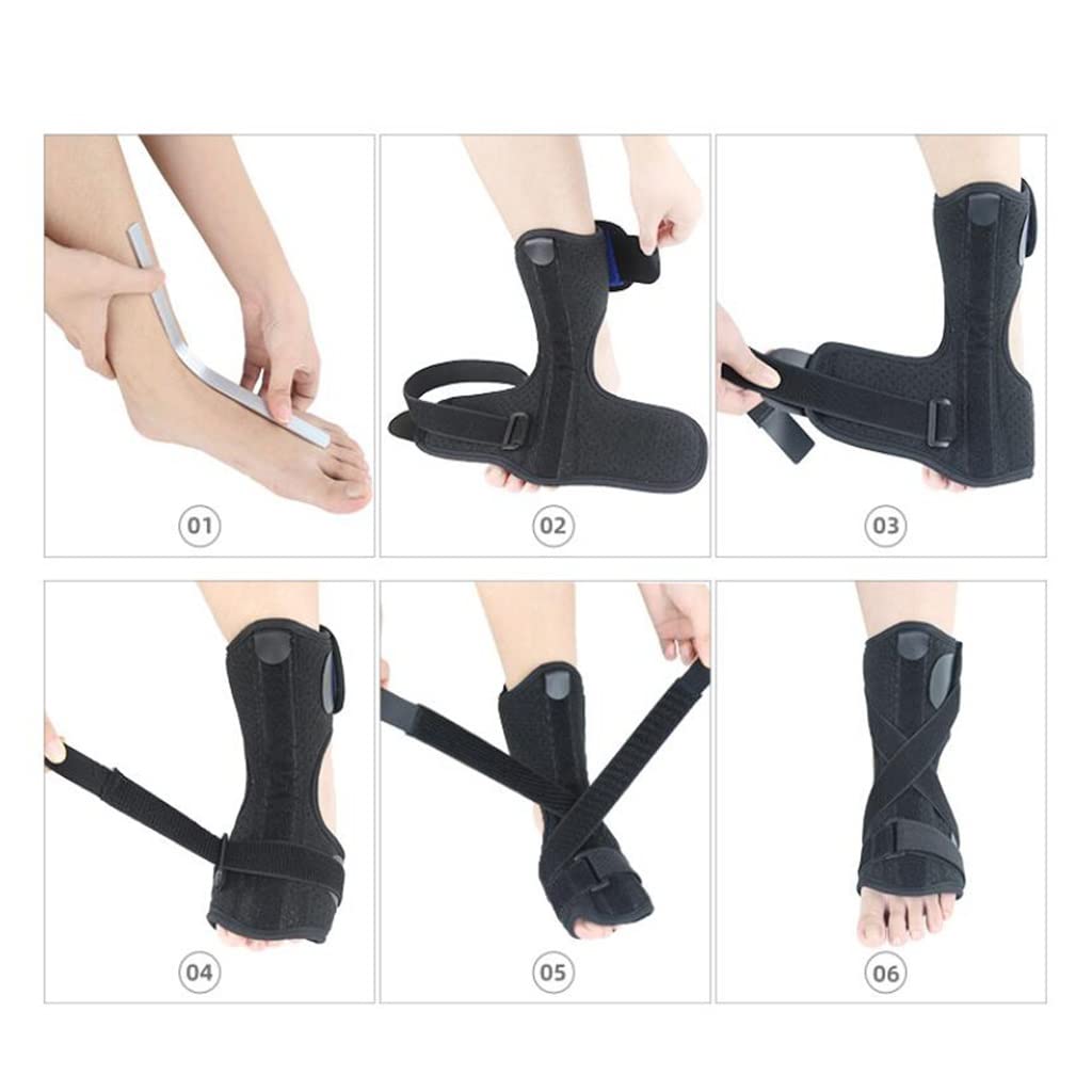 Tobillera, para esguince de Tobillo, tendinitis de Aquiles, Tobillera Ajustable para Mujeres/Hombres, Tobillera de Neopreno Transpirable de Metal para Correr, fútbol