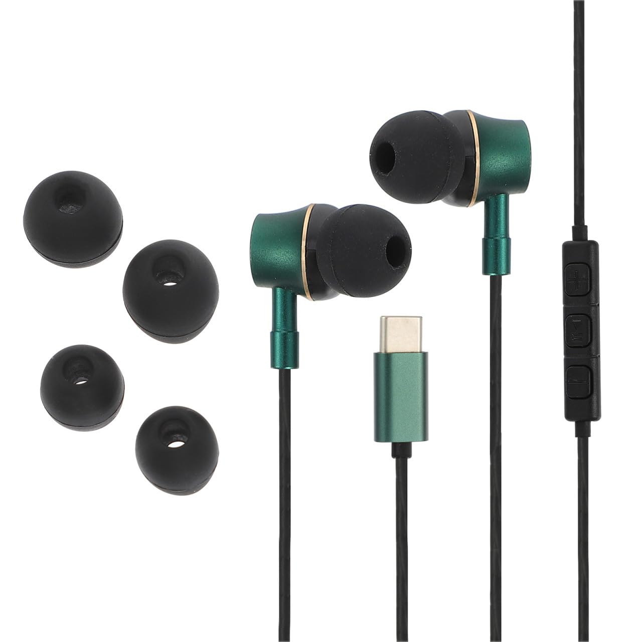 OSALADI 2pezzi Cuffie Usb c Antirumore Controllo Auricolari In-ear Microfono Per Smartphone e Tablet Comfort Prolungato e Immersivo