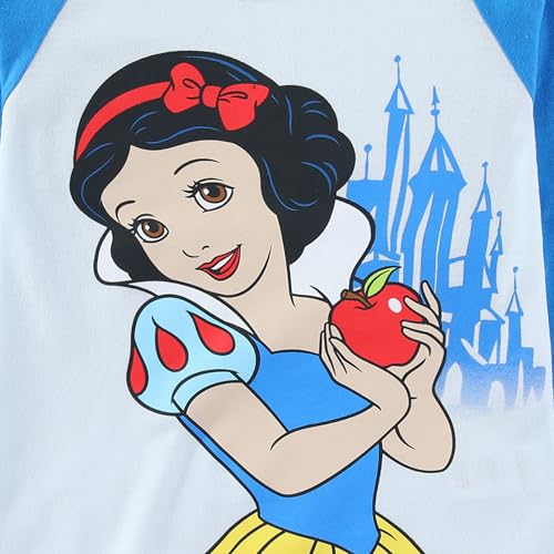 Image of Disney Lilo and Stitch Frozen Minnie Mouse Princess Girls Long Sleeve Shirt and Pants Set for Infant to Big Kids