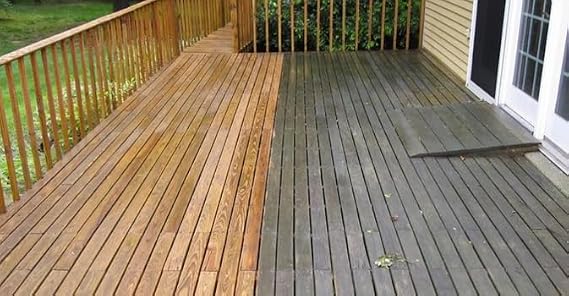 Restore-A-Deck Wood & Deck Cleaner Cleans Gray, Dirty & Weathered Exterior Surfaces Before Staining Deck Restoration Cleaner for Wood Decks, Fences & Siding